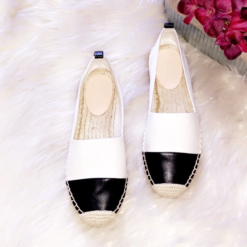 🆕J. CREW Cream Leather Cap Toe Espadrille